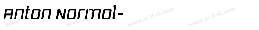Anton Normal字体转换